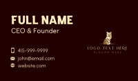 Gold Luxury Fox Business Card Design