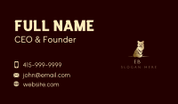 Gold Luxury Fox Business Card Image Preview