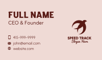 Brown Swallow Bird Business Card Image Preview
