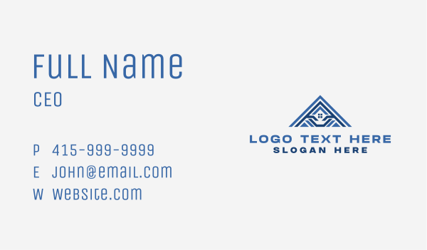 Roof Housing Residence Business Card Design Image Preview