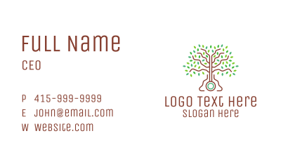 Tree Leaves Business Card