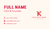 Modern Gradient Letter K Business Card Image Preview