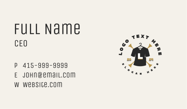 Clothing Hanger Tshirt Business Card Design Image Preview