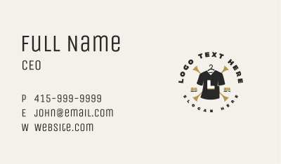 Clothing Hanger Tshirt Business Card Image Preview