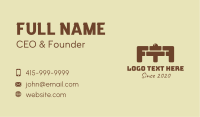 Brick Gym Barbell Business Card Image Preview