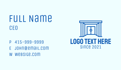 Sports Arena Entrance Business Card