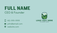 Mountain Tent Camping Business Card Design