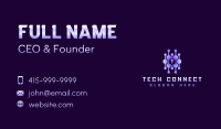 Tech Connection Hexagon Business Card Image Preview