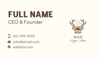 Deer Brewed Coffee Business Card Image Preview