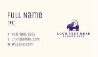 Mountain Bison Bull Business Card Image Preview