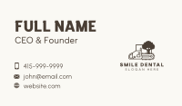 Chainsaw Tree Woodcutter Business Card Image Preview