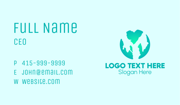 Charity Global Care Business Card Design Image Preview