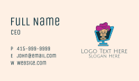 Dog Computer Monitor Business Card Image Preview