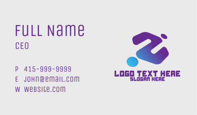 Generic Blue Gaming Clan Business Card