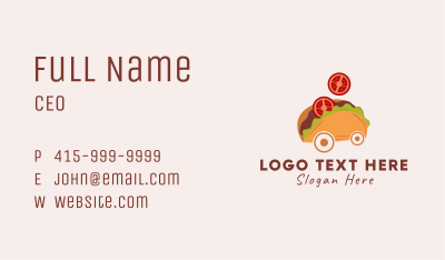 Taco Snack Cart Business Card Image Preview