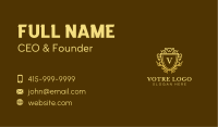 Luxe Premium Crest Business Card Image Preview