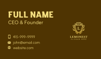 Luxe Premium Crest Business Card Image Preview