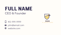 Finance Shield Arrow Business Card Image Preview