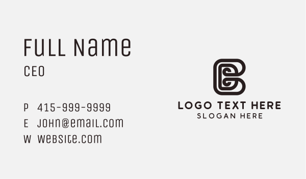 Interior Design Company Letter B Business Card Design Image Preview