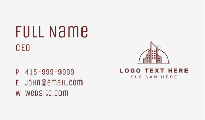 Architect Building Structure Business Card Image Preview