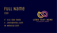 Gradient Infinity Company Business Card Image Preview
