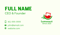 Watermelon Fruit Delivery Business Card Image Preview