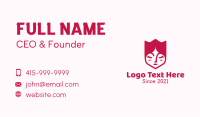 Red Tulip Face Business Card Image Preview