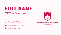 Red Tulip Face Business Card Image Preview