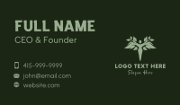 Green Human Tree Business Card Design