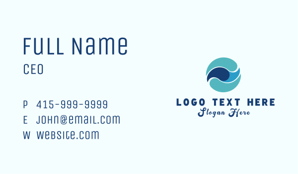 Water Flow Liquid Business Card Design Image Preview