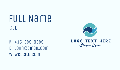 Water Flow Liquid Business Card Image Preview