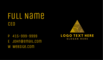 Luxury Corporate Triangle Business Card Image Preview