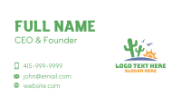 Cactus Sun Valley Desert Business Card Image Preview