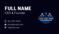 Builder Hammer Construction Business Card Design