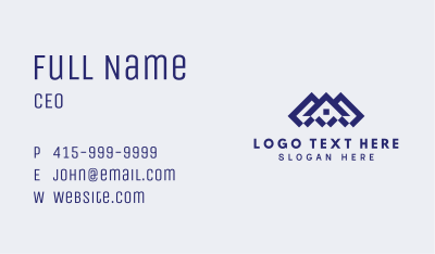 Village Homes Roof Business Card Image Preview