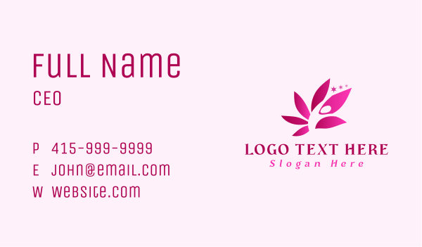 Yoga Lotus Wellness Business Card Design Image Preview