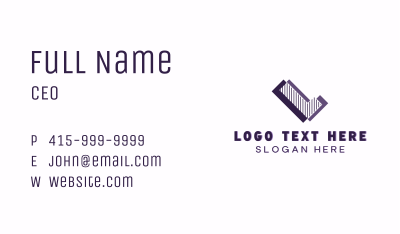 Business Corporation Letter L Business Card Image Preview