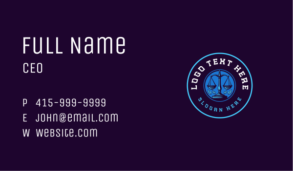 Justice Legal Scales Business Card Design Image Preview