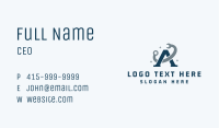 Construction Wrench Letter A Business Card Image Preview