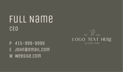 Luxury Elegant Flower  Business Card Image Preview