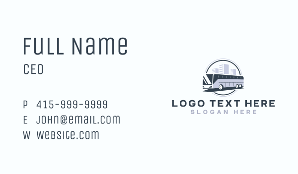 City Bus Shuttle Business Card Design Image Preview
