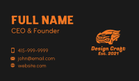 Fast Flame Car Business Card Design