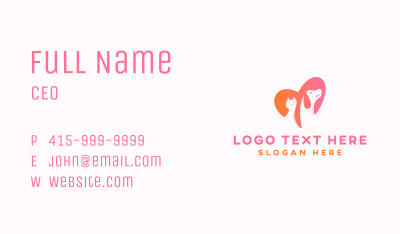Gradient Pet Heart Business Card Image Preview