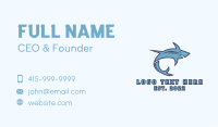 Blue Gaming Shark Business Card Image Preview
