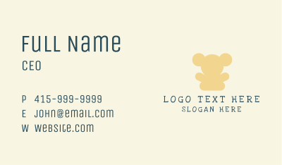 Teddy Bear Daycare  Business Card Image Preview