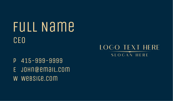 Luxury Brand Industry Business Card Design Image Preview