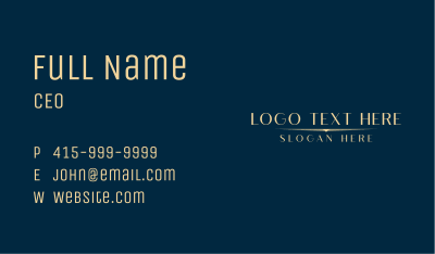 Luxury Brand Industry Business Card Image Preview