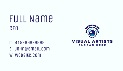 Tech Eye Surveillance Business Card Image Preview