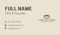 Furniture Bed  Pillow Business Card Design