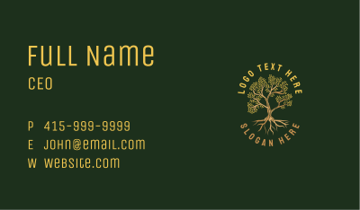 Natural Tree Eco Business Card Image Preview